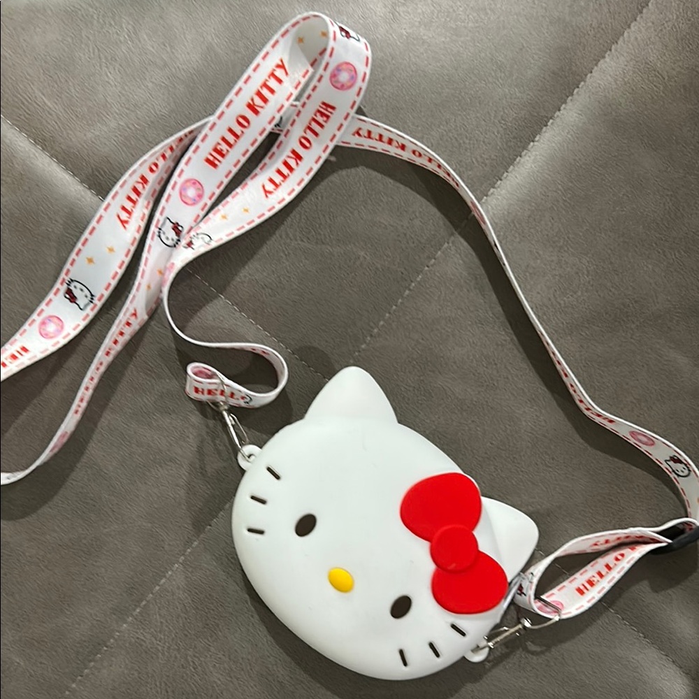 Hello Kitty White Small logo Crossbody Bag